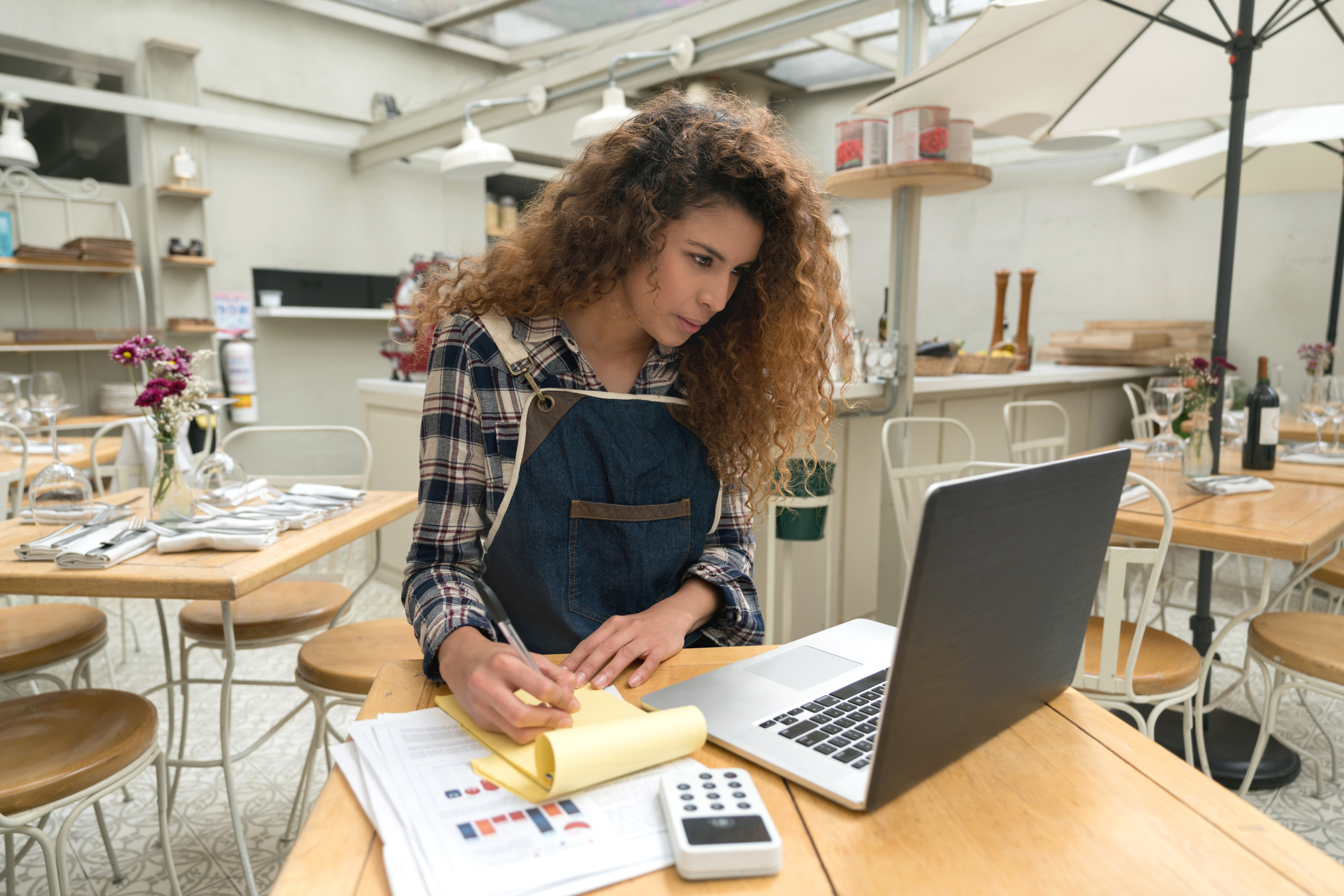 Archer Lewis bookkeeper managing financial records for a small business client