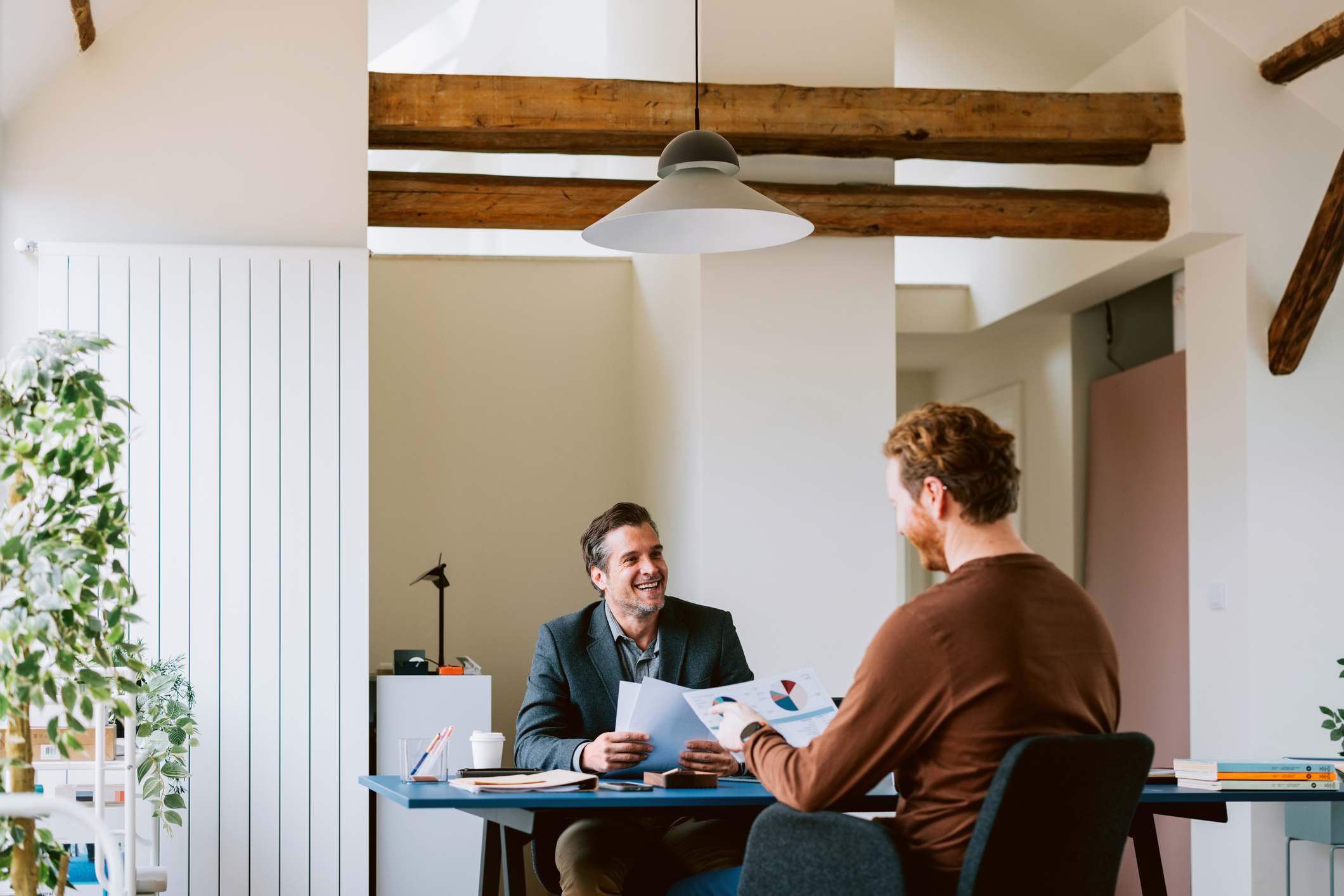 Archer Lewis private client advisor working with a closely-held business owner